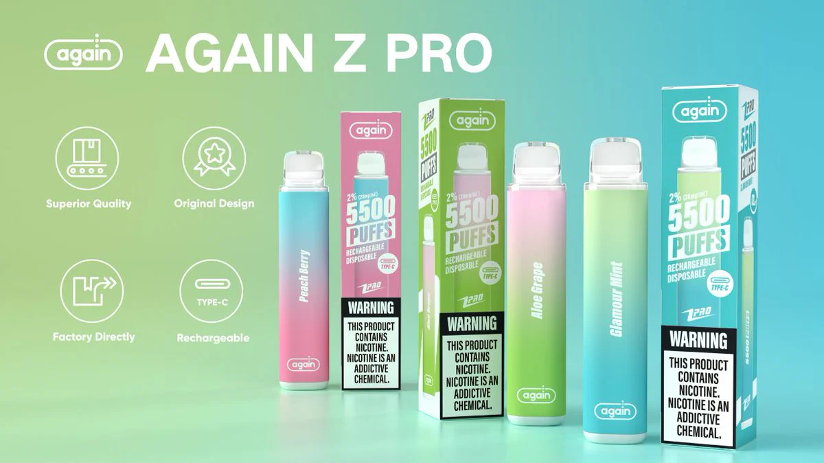 AGAIN Z PRO 5500 PUFFS DISPOSABLE VAPE - Image 4