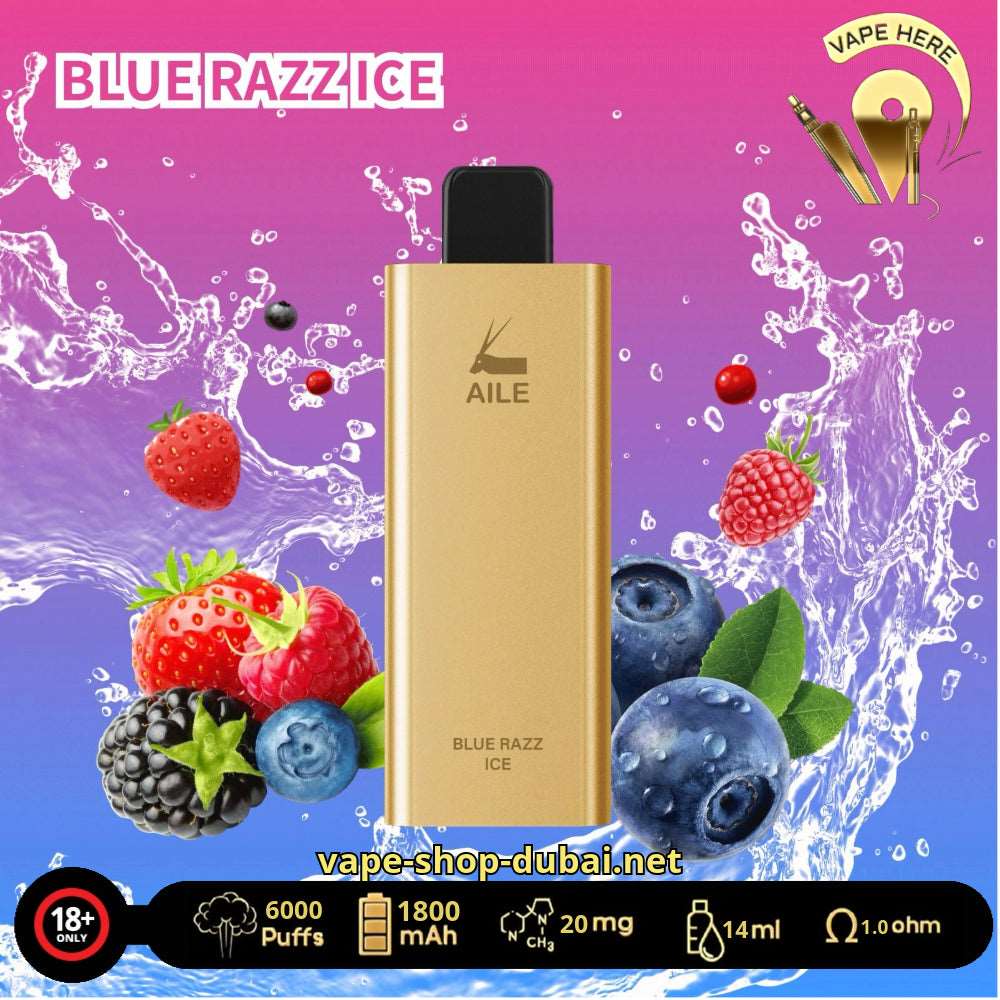 AILE GOLDEN BAR 6000 PUFFS DISPOSABLES VAPE 20MG - Image 10