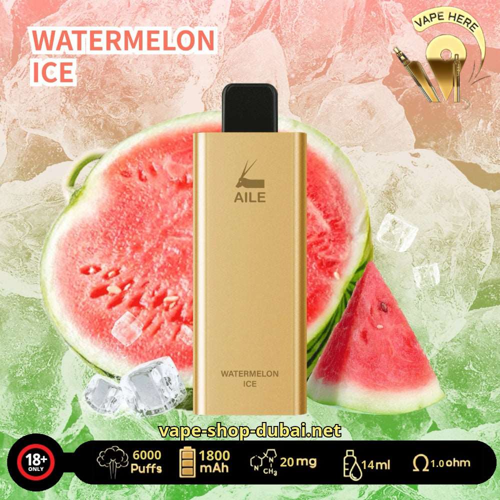 AILE GOLDEN BAR 6000 PUFFS DISPOSABLES VAPE 20MG - Image 12