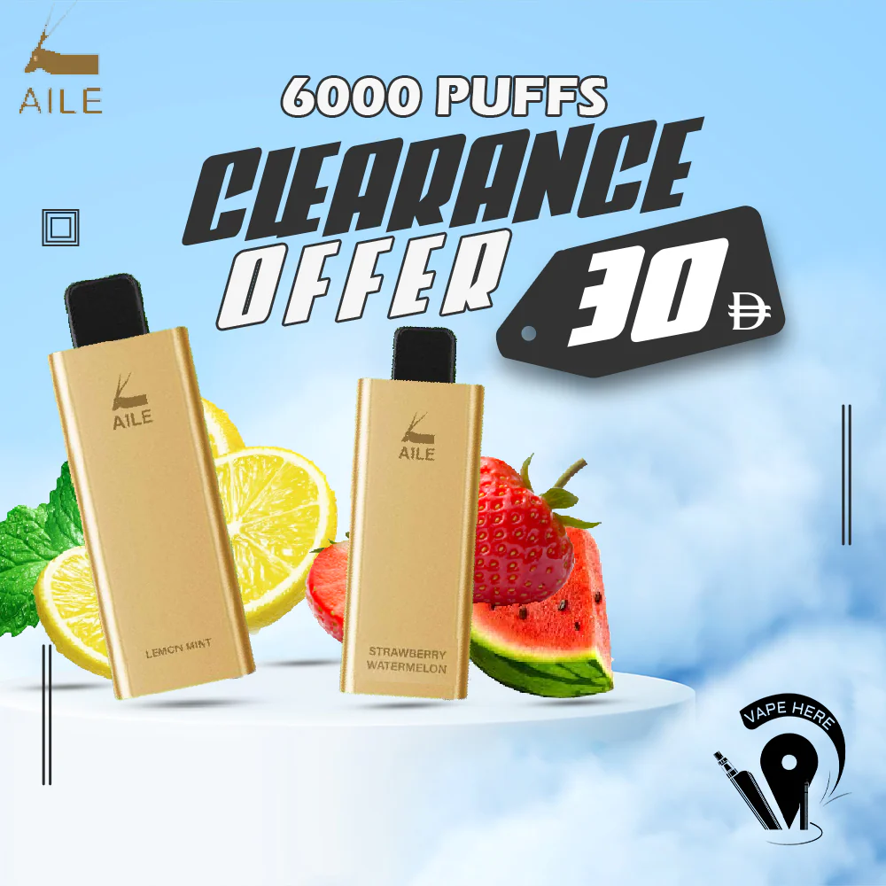 AILE GOLDEN BAR 6000 PUFFS DISPOSABLES VAPE 20MG - Image 4