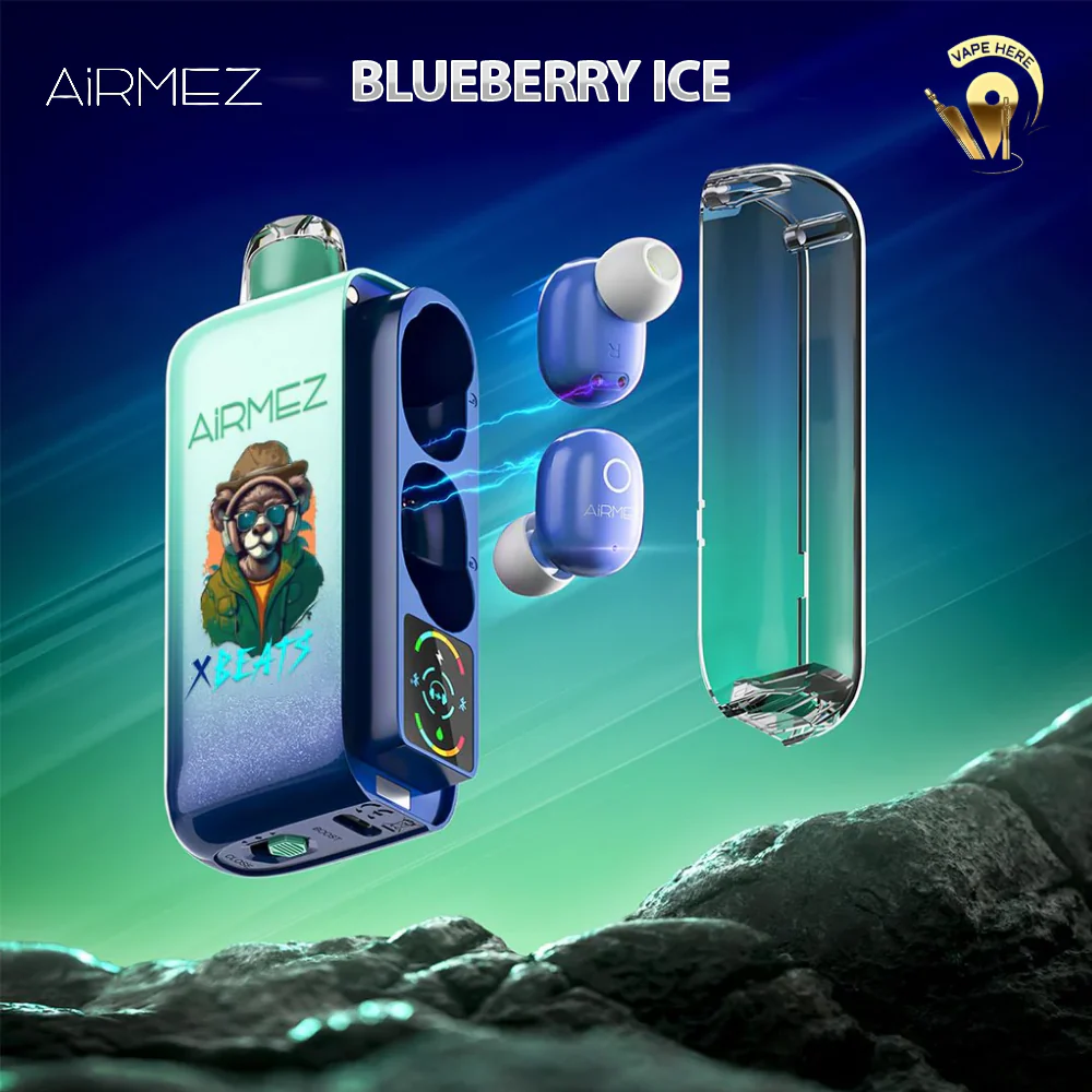 AIRMEZ Xbeats 40000 Puffs Disposable Vape - Airpods Bluetooth Screen Display - Image 5