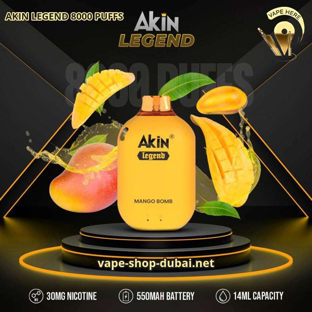AKIN LEGEND 8000 PUFFS DISPOSABLE VAPE 3% Nicotine - Image 10