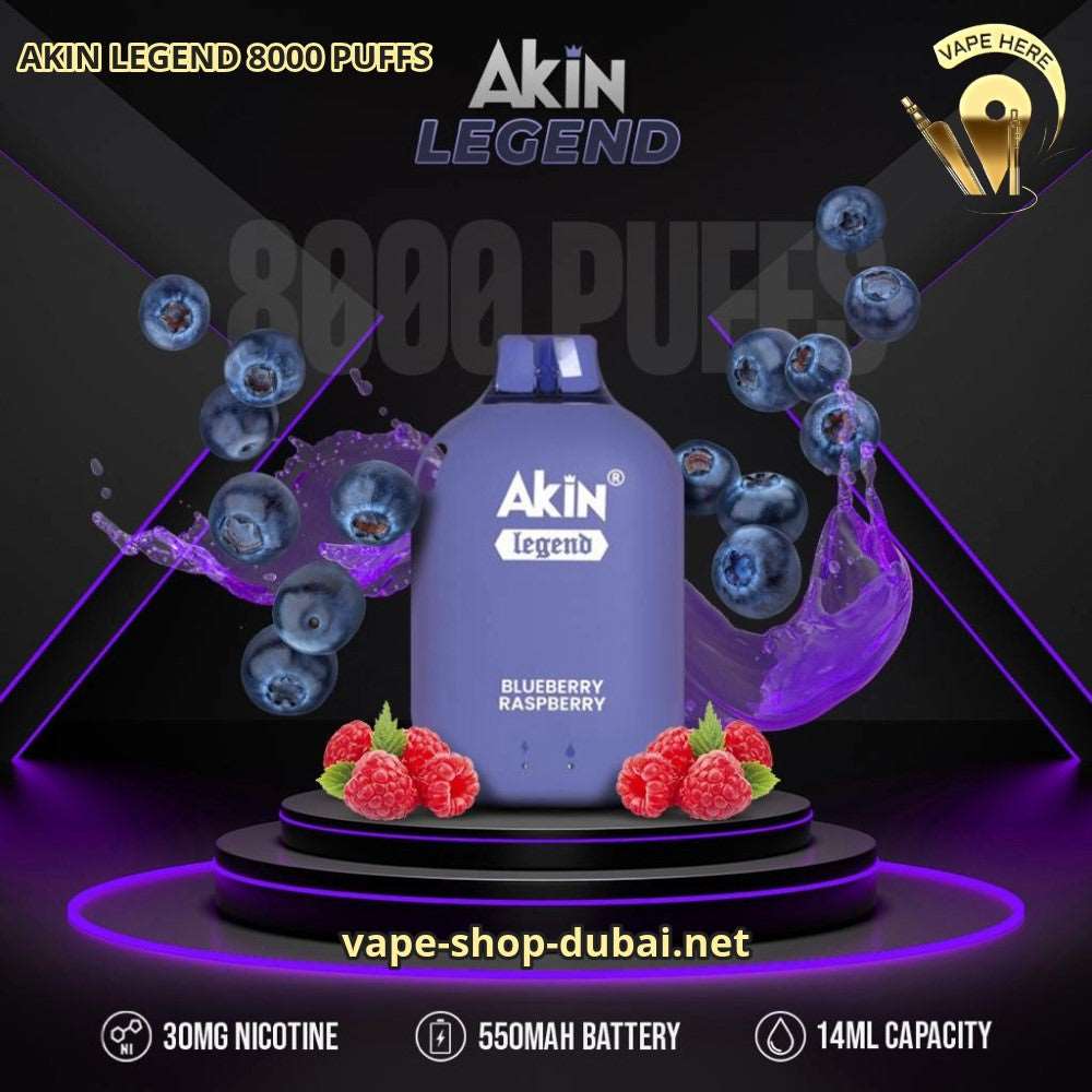 AKIN LEGEND 8000 PUFFS DISPOSABLE VAPE 3% Nicotine - Image 3