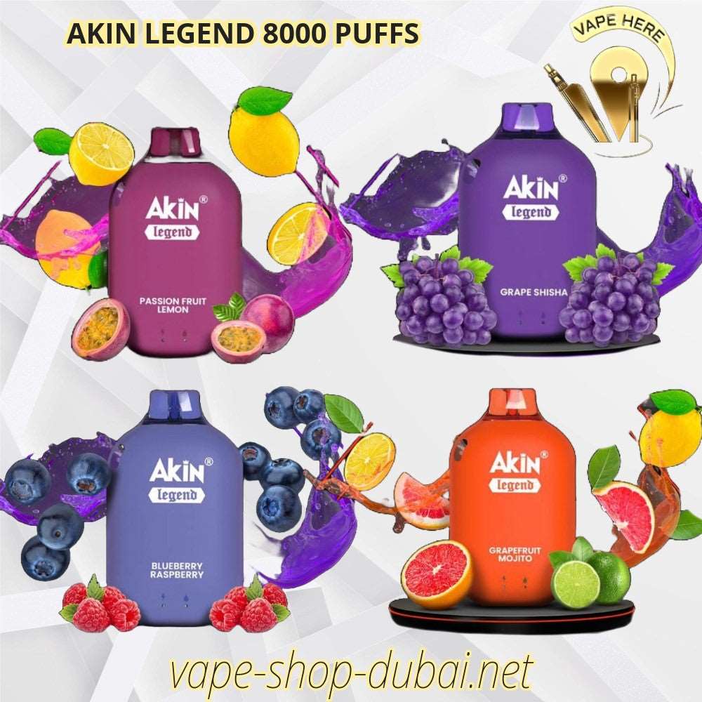 AKIN LEGEND 8000 PUFFS DISPOSABLE VAPE 3% Nicotine - Image 4