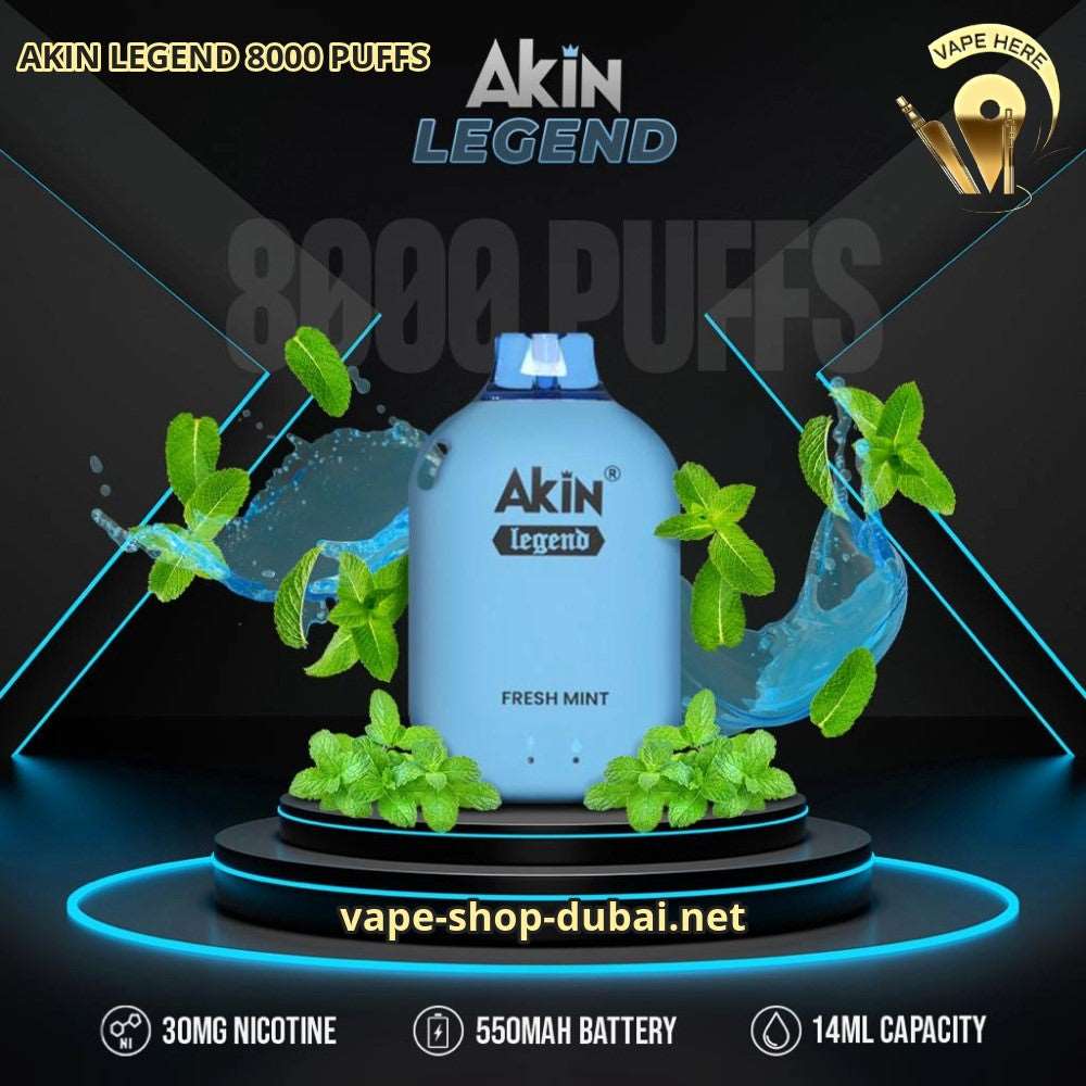 AKIN LEGEND 8000 PUFFS DISPOSABLE VAPE 3% Nicotine - Image 6