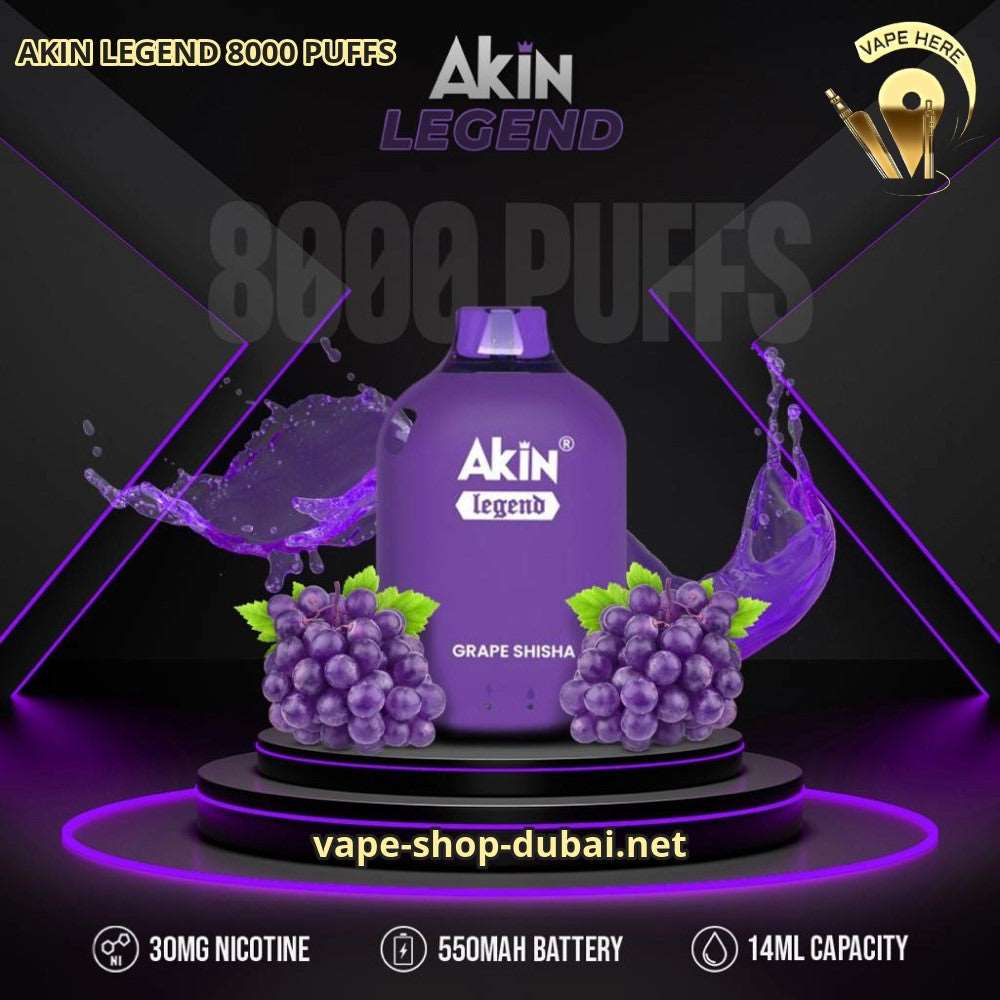 AKIN LEGEND 8000 PUFFS DISPOSABLE VAPE 3% Nicotine - Image 7