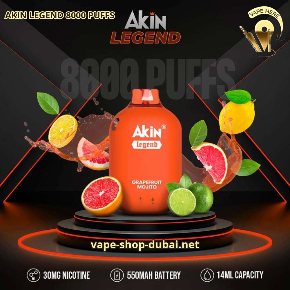 AKIN LEGEND 8000 PUFFS DISPOSABLE VAPE 3% Nicotine - Image 8
