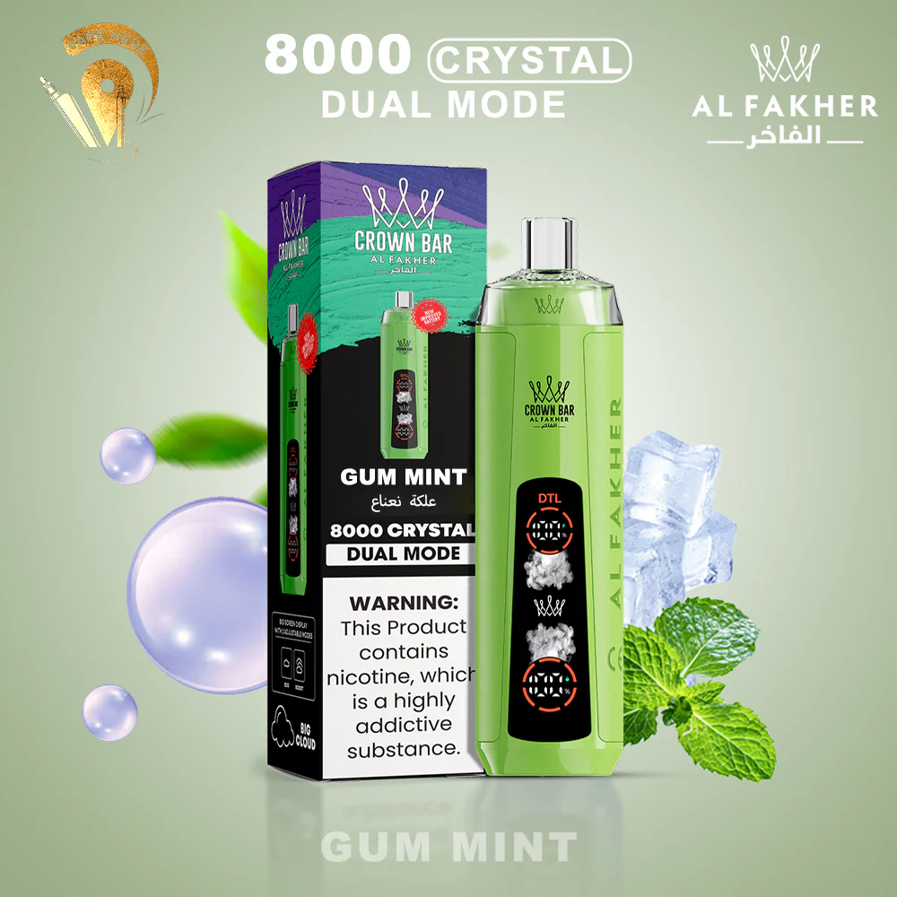 Al Fakher Crown Bar Crystal 8000 Puffs Disposable Vape - Image 3