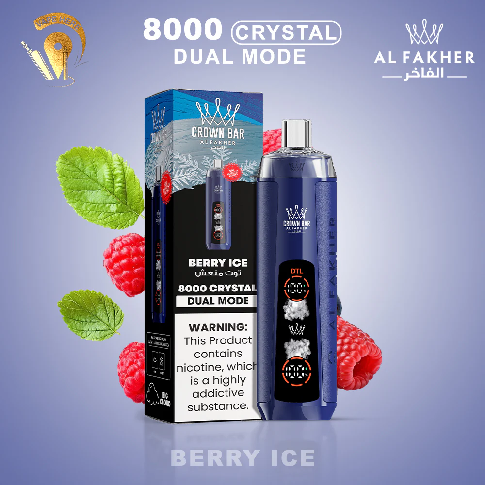 Al Fakher Crown Bar Crystal 8000 Puffs Disposable Vape - Image 4