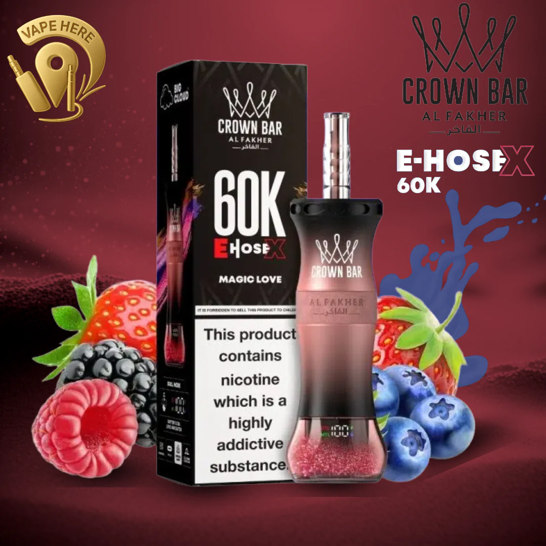 Al Fakher Crown Bar E-Hose X 60K Puffs Shisha Disposable Vape - Image 15