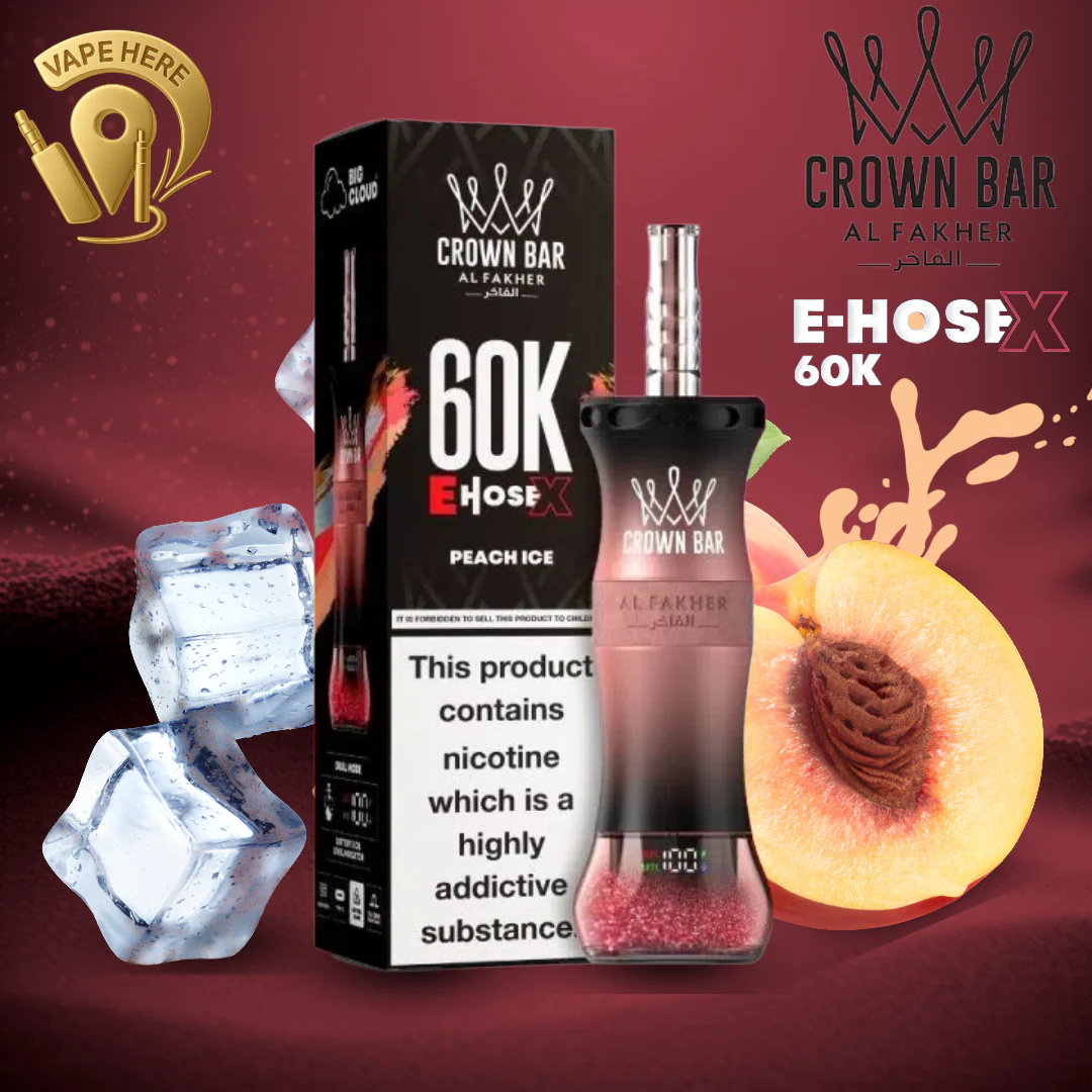 Al Fakher Crown Bar E-Hose X 60K Puffs Shisha Disposable Vape - Image 16