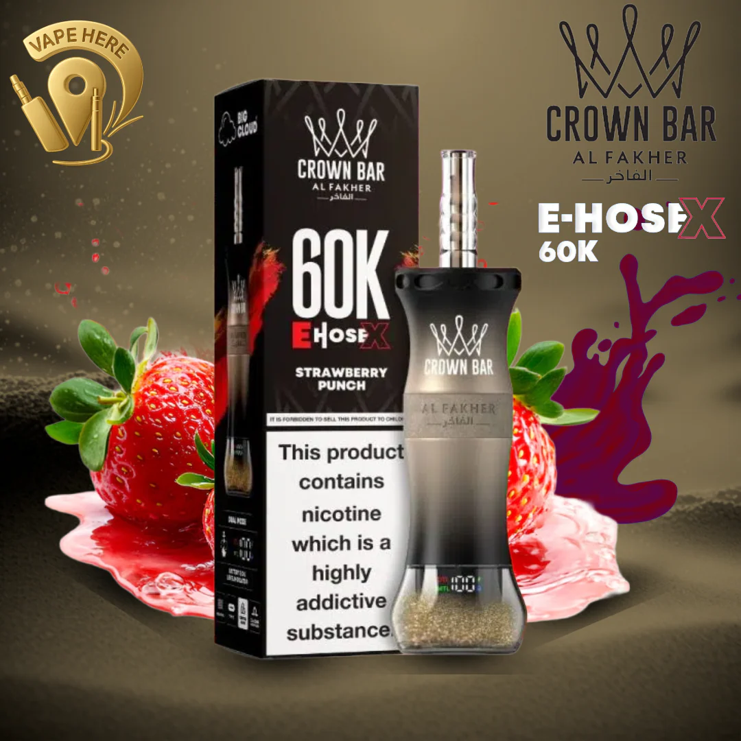 Al Fakher Crown Bar E-Hose X 60K Puffs Shisha Disposable Vape - Image 17
