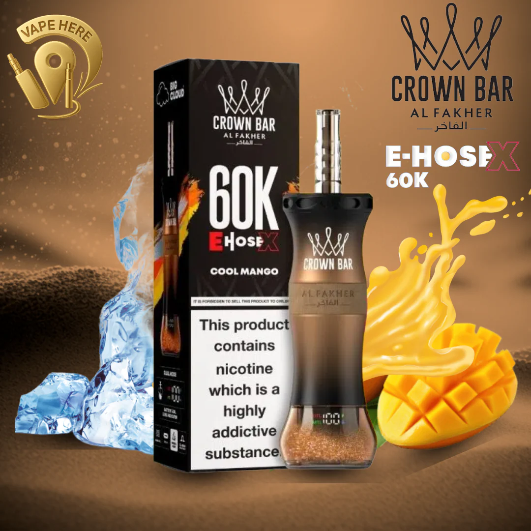 Al Fakher Crown Bar E-Hose X 60K Puffs Shisha Disposable Vape - Image 4