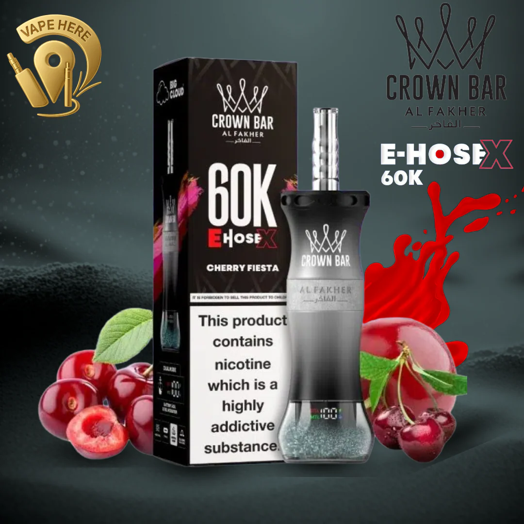 Al Fakher Crown Bar E-Hose X 60K Puffs Shisha Disposable Vape - Image 5