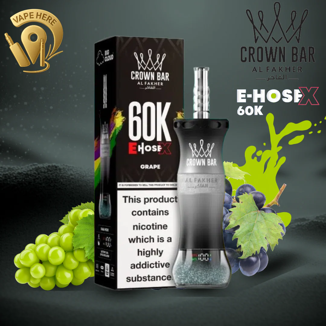 Al Fakher Crown Bar E-Hose X 60K Puffs Shisha Disposable Vape - Image 8