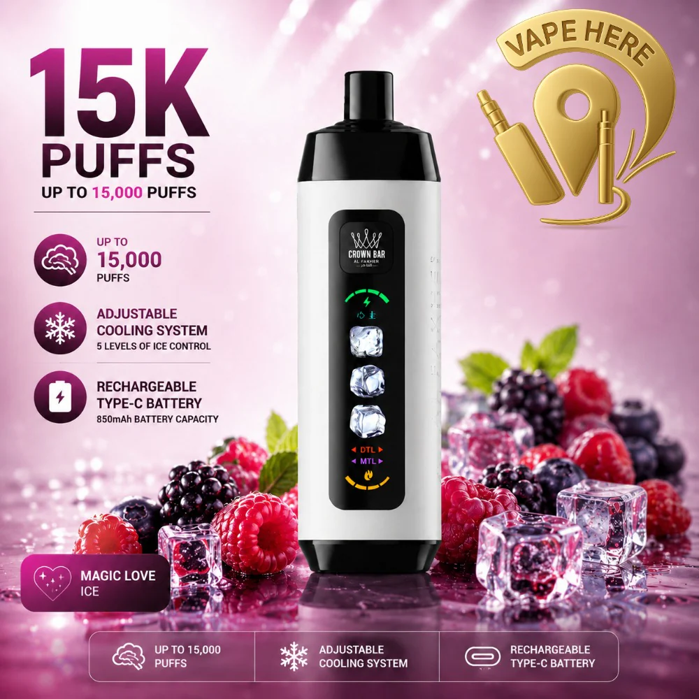 Al Fakher Crown Bar ICE ADJUST 15K Puffs from Crown Bar Vape - Image 10