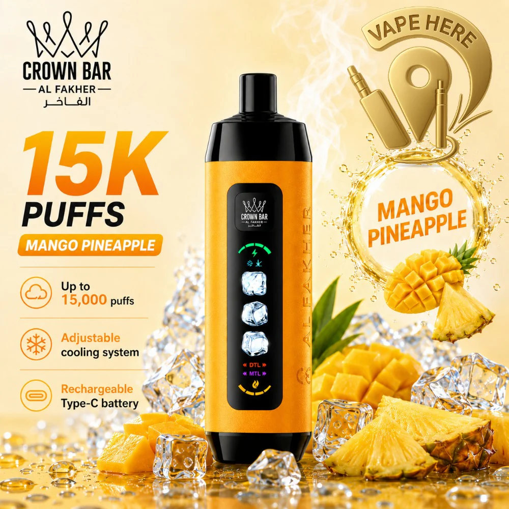 Al Fakher Crown Bar ICE ADJUST 15K Puffs from Crown Bar Vape - Image 12