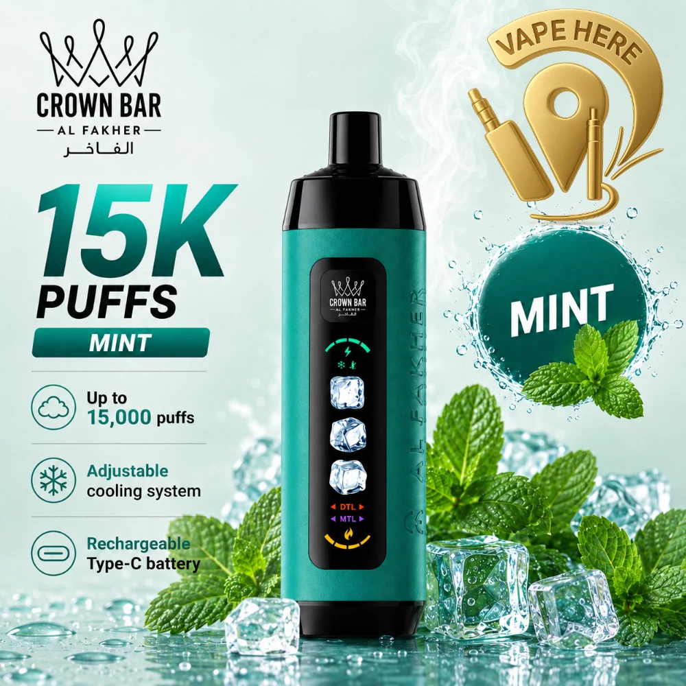 Al Fakher Crown Bar ICE ADJUST 15K Puffs from Crown Bar Vape - Image 13