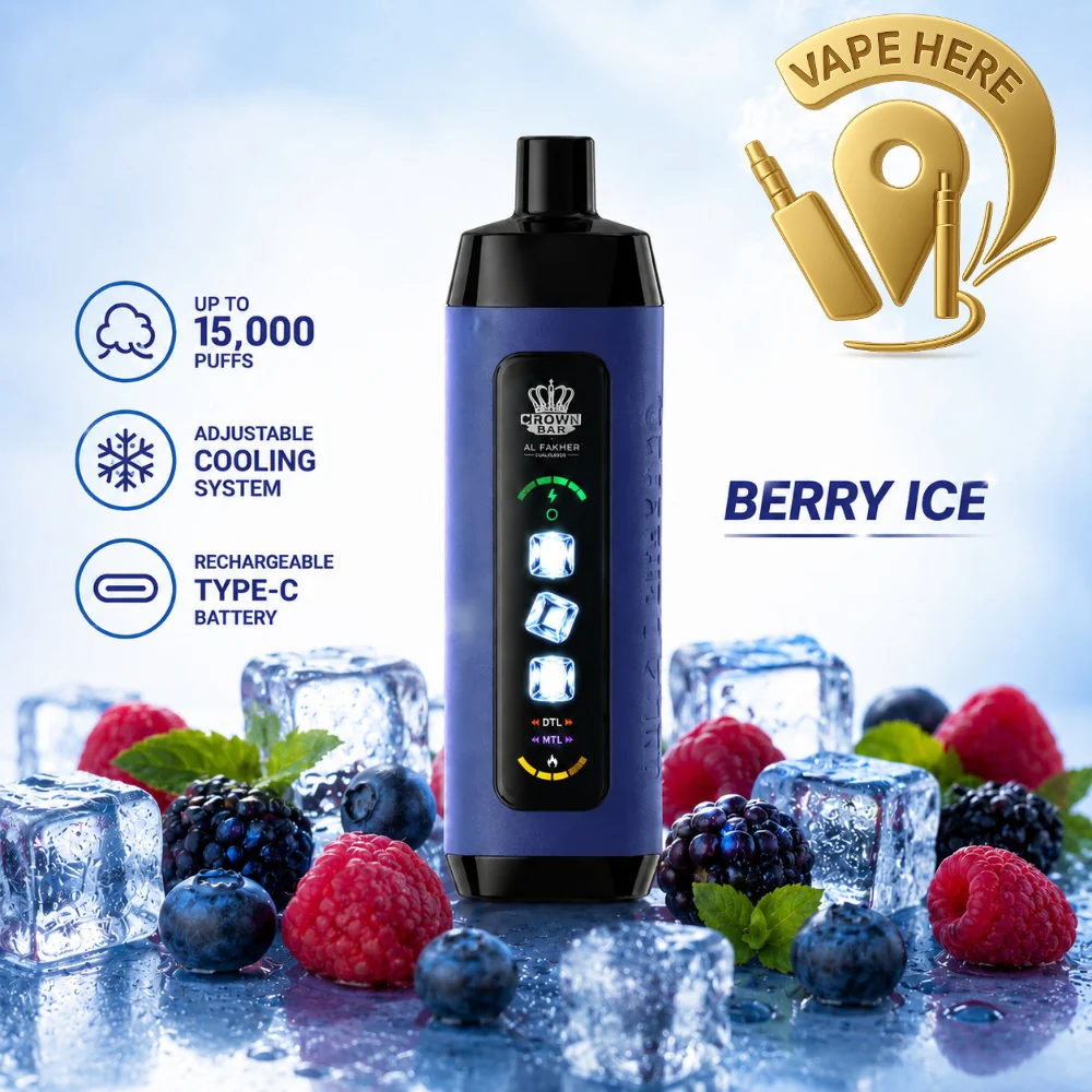 Al Fakher Crown Bar ICE ADJUST 15K Puffs from Crown Bar Vape - Image 3