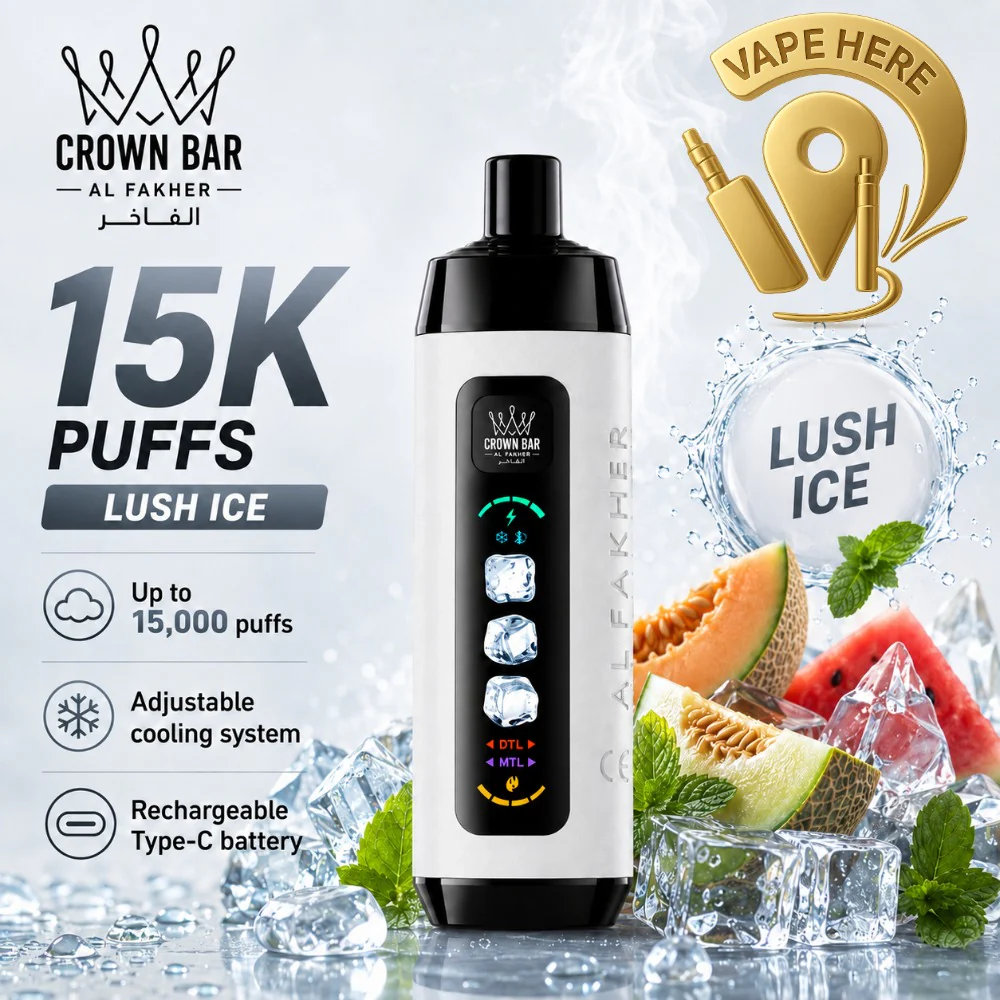 Al Fakher Crown Bar ICE ADJUST 15K Puffs from Crown Bar Vape - Image 8