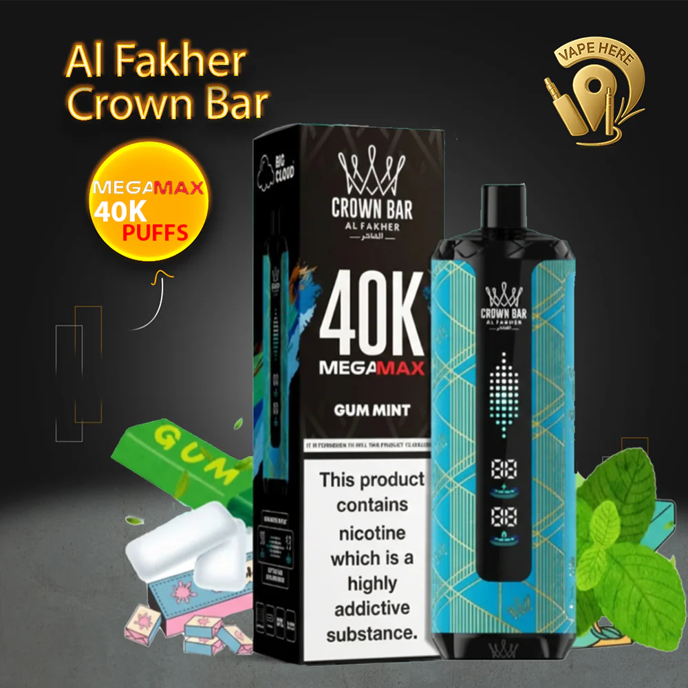 Al Fakher Crown Bar Mega Max 40K Puffs Disposable Vape - Image 10