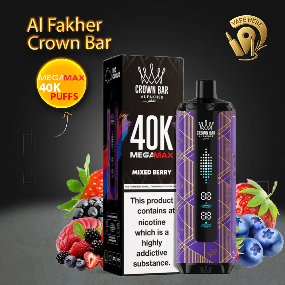 Al Fakher Crown Bar Mega Max 40K Puffs Disposable Vape - Image 16