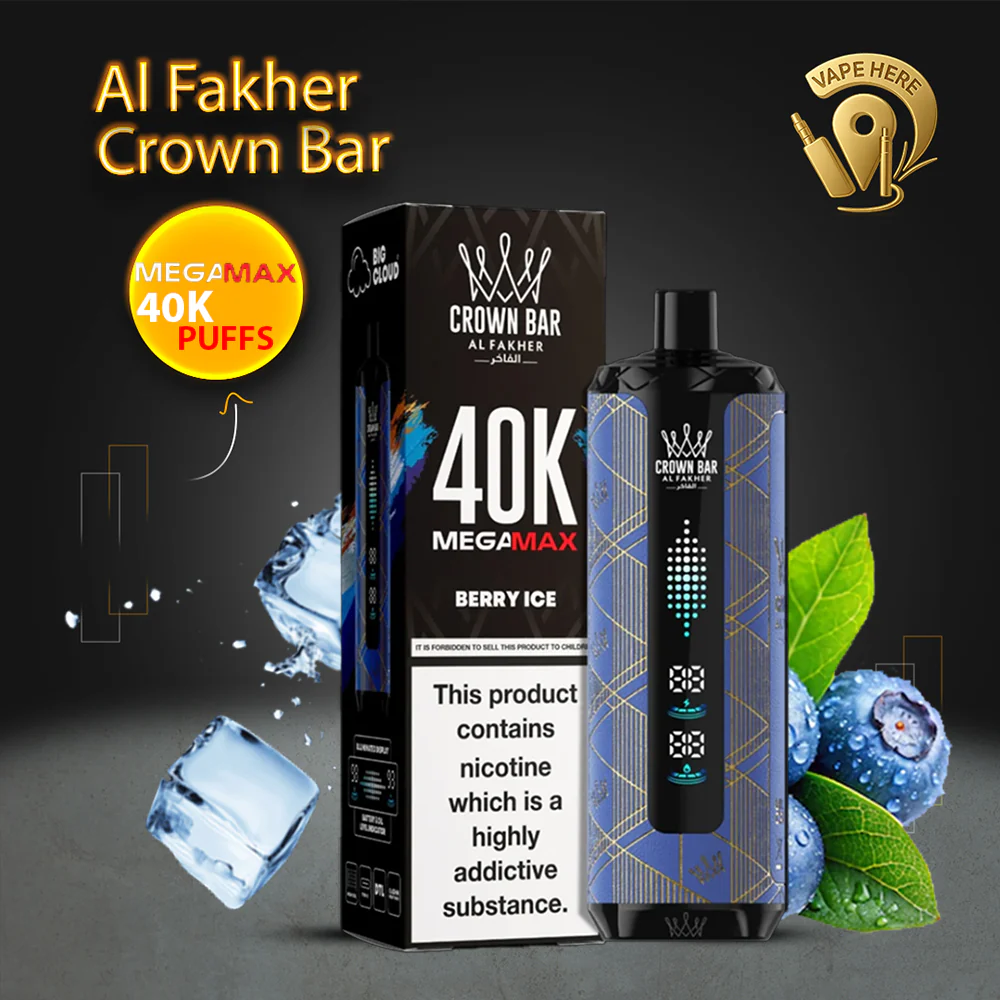 Al Fakher Crown Bar Mega Max 40K Puffs Disposable Vape - Image 3