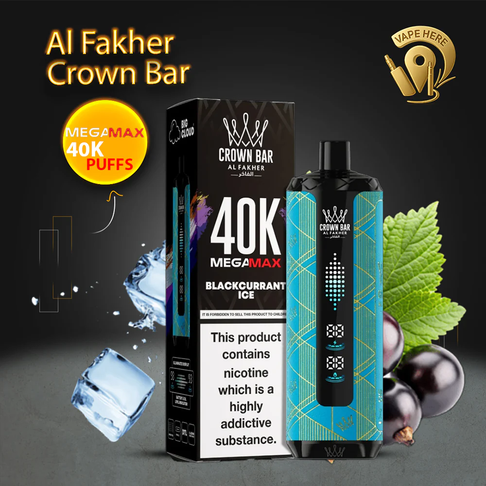 Al Fakher Crown Bar Mega Max 40K Puffs Disposable Vape - Image 4