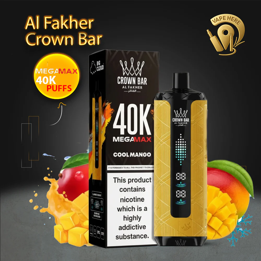 Al Fakher Crown Bar Mega Max 40K Puffs Disposable Vape - Image 7
