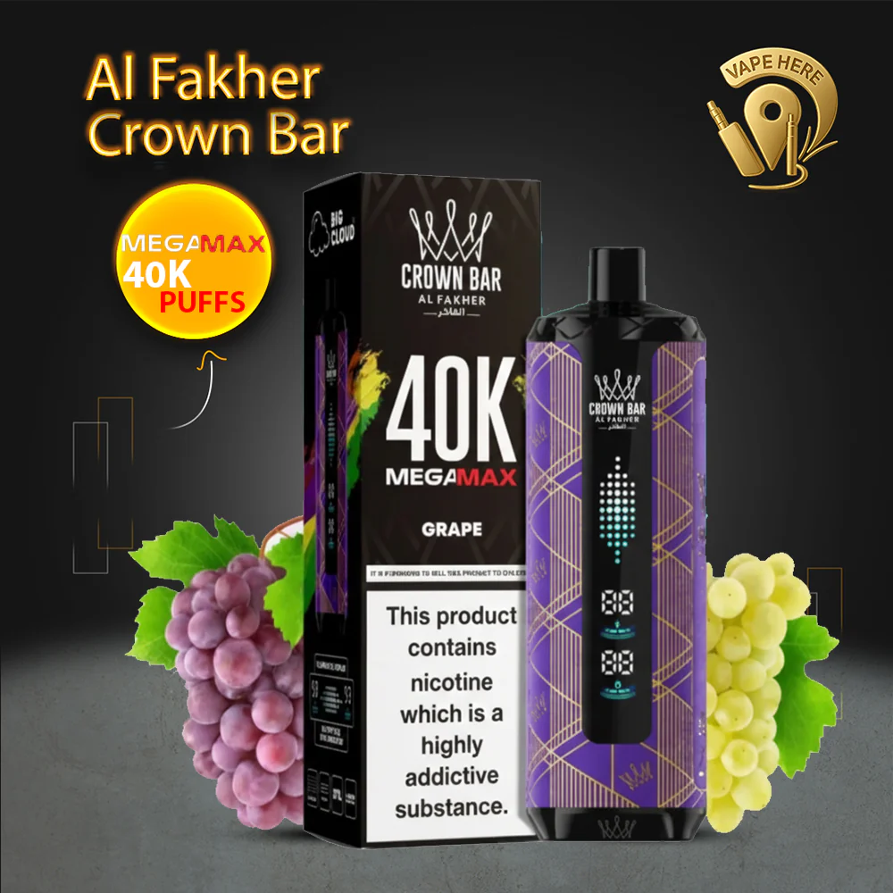 Al Fakher Crown Bar Mega Max 40K Puffs Disposable Vape - Image 8
