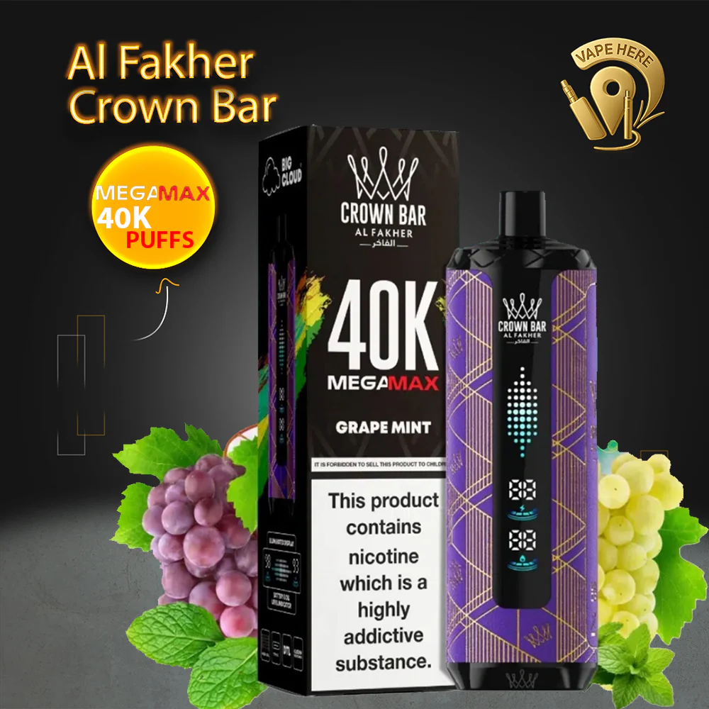 Al Fakher Crown Bar Mega Max 40K Puffs Disposable Vape - Image 9