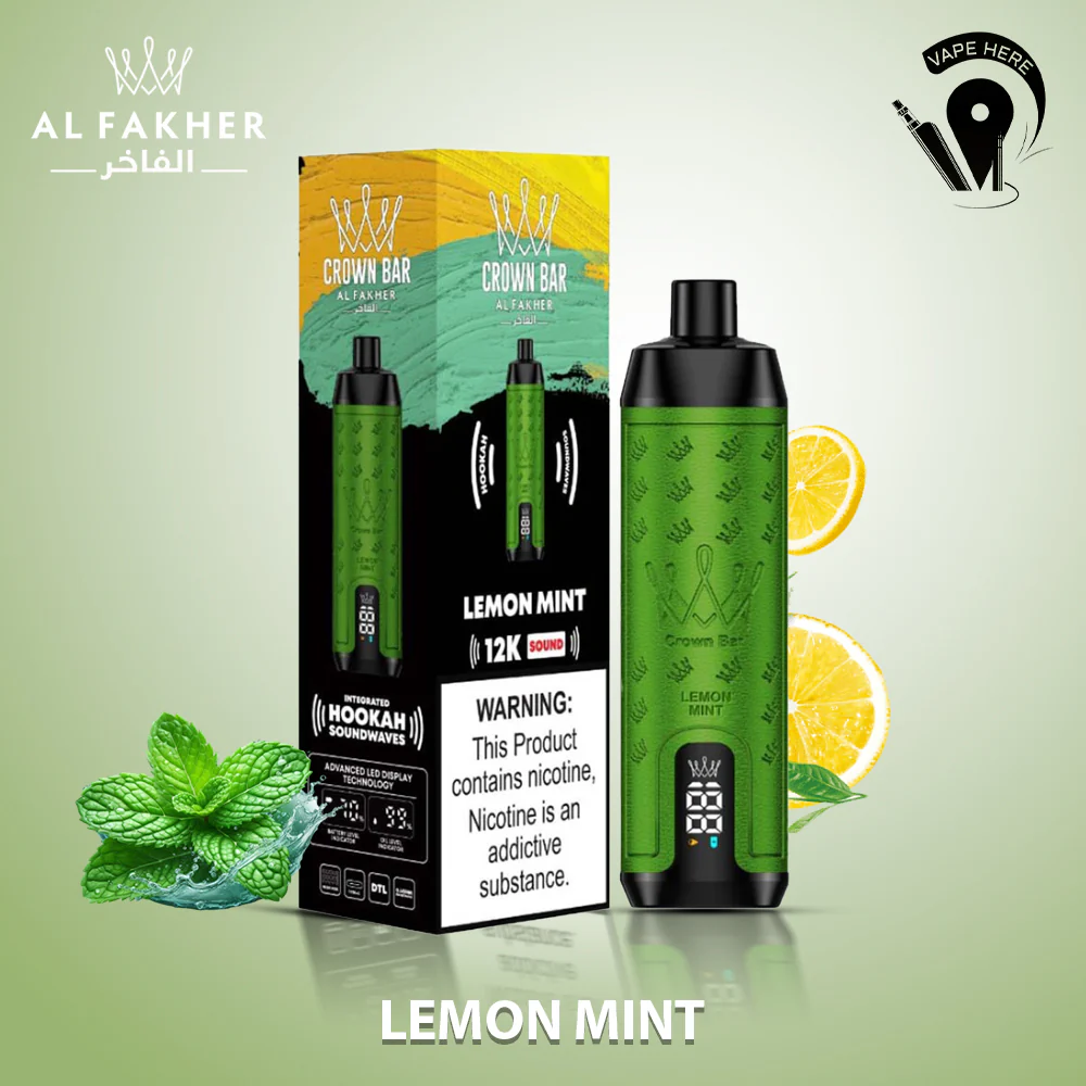 Al Fakher Crown Bar Sound 12000 Puffs DLT Shisha Disposable Vape - Image 11
