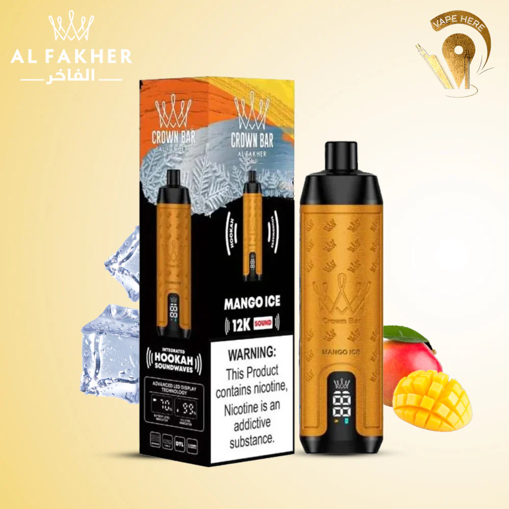 Al Fakher Crown Bar Sound 12000 Puffs DLT Shisha Disposable Vape - Image 12