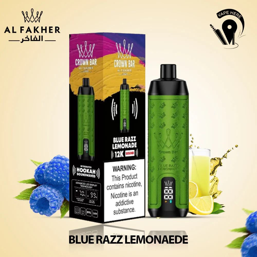 Al Fakher Crown Bar Sound 12000 Puffs DLT Shisha Disposable Vape - Image 15