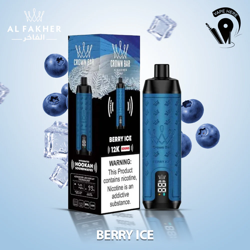 Al Fakher Crown Bar Sound 12000 Puffs DLT Shisha Disposable Vape - Image 4