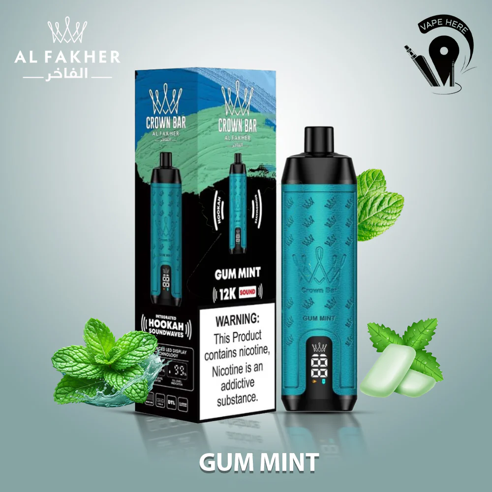 Al Fakher Crown Bar Sound 12000 Puffs DLT Shisha Disposable Vape - Image 6