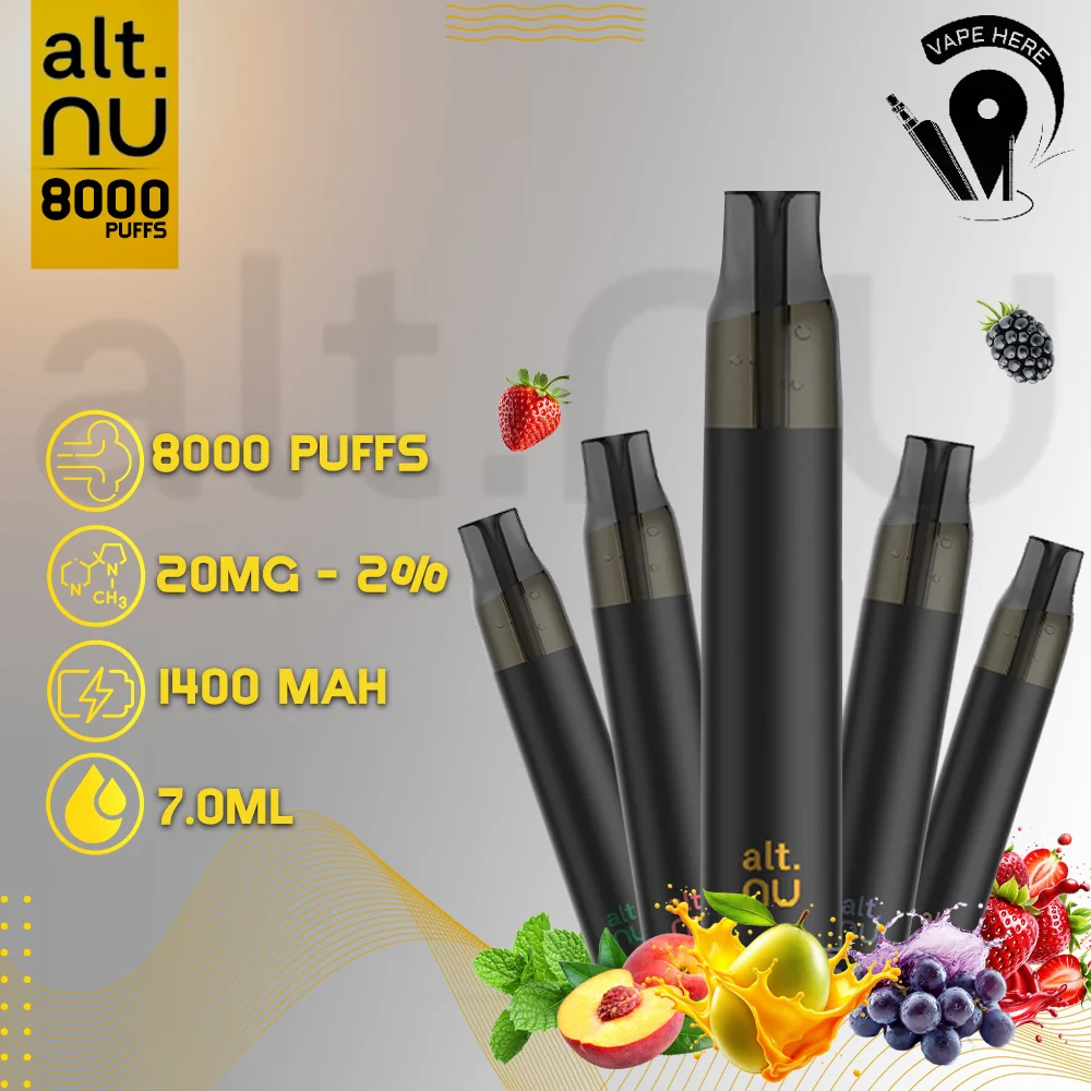 ALT NU 8000 Puffs 20mg Disposable Vape