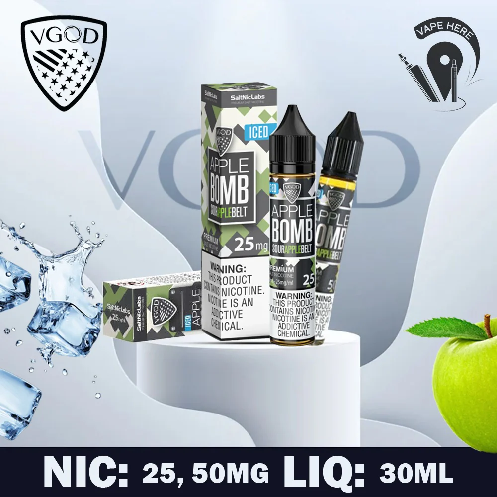 VGOD Iced Apple Bomb Nic Salts - 30ml - Image 2