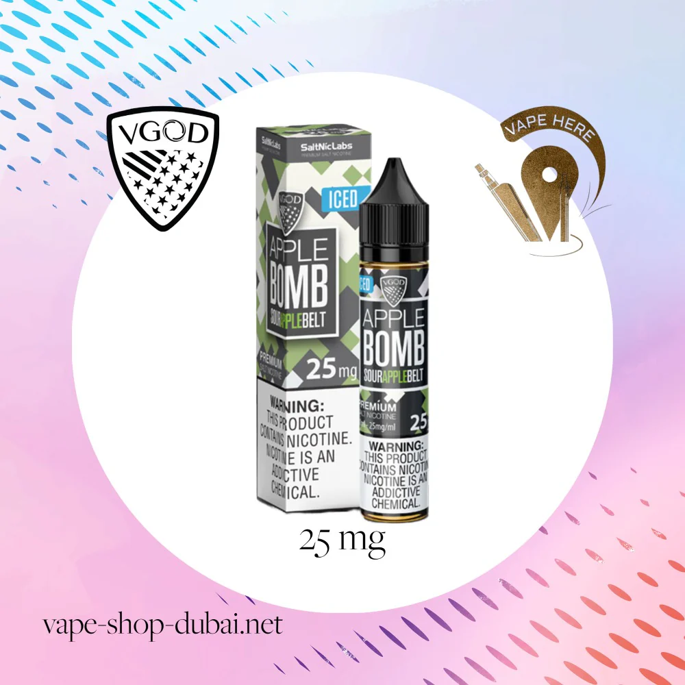VGOD Iced Apple Bomb Nic Salts - 30ml - Image 5