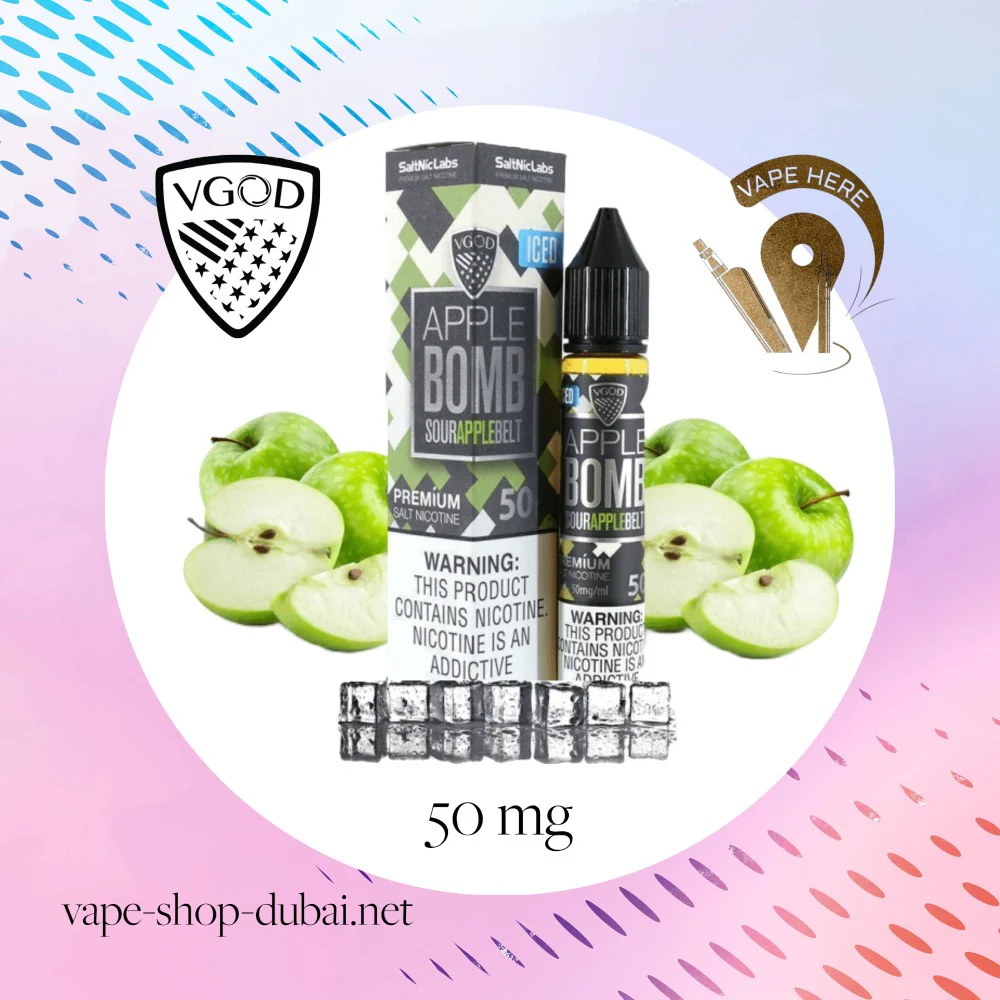 VGOD Iced Apple Bomb Nic Salts - 30ml - Image 6