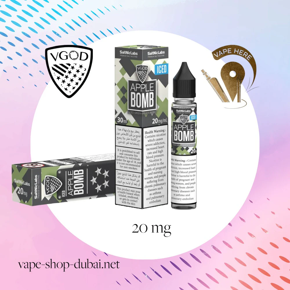 VGOD Iced Apple Bomb Nic Salts - 30ml - Image 7