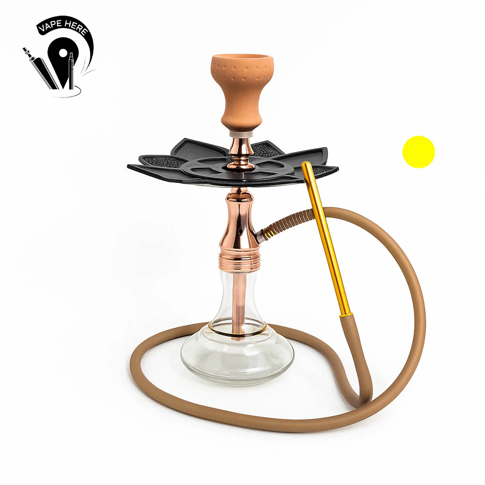 Argila Rose Gold 40cm & Sky Hookah Blue 50cm – Premium Traditional Shisha Hookah Set UAE - Image 7