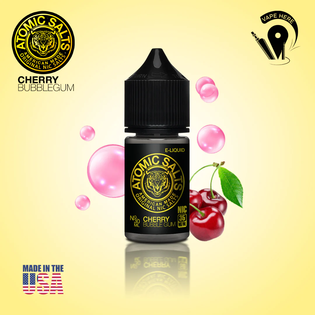 Atomic Cherry Bubble Gum SaltNic 30ml - Image 2