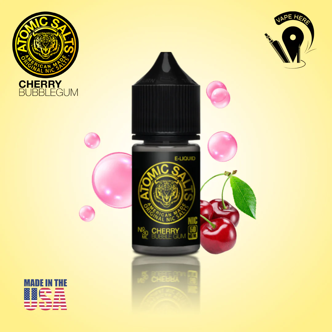 Atomic Cherry Bubble Gum SaltNic 30ml - Image 3