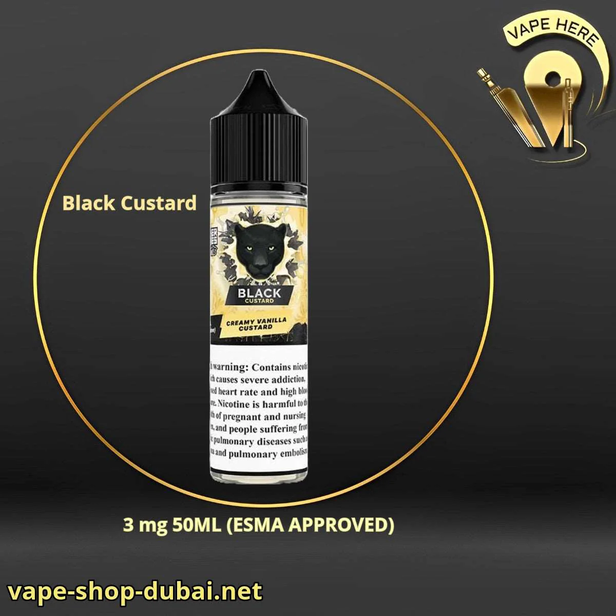 Black Custard - Dr Vapes (Desserts Series) - Image 2