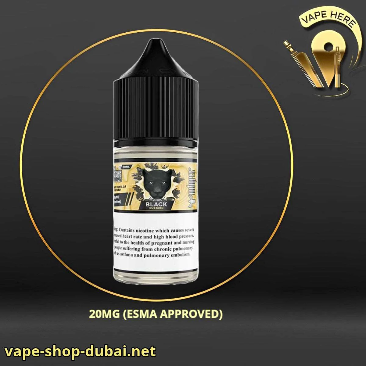 Black Custard Saltnic - Dr Vapes (Desserts Series) - Image 2