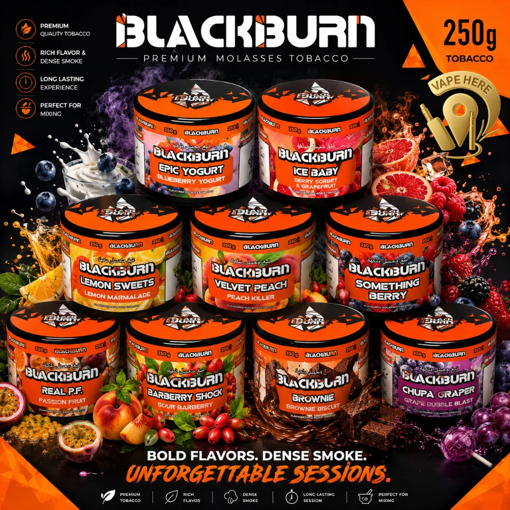 BLACKBURN Premium Shisha Tobacco 250g - Image 2