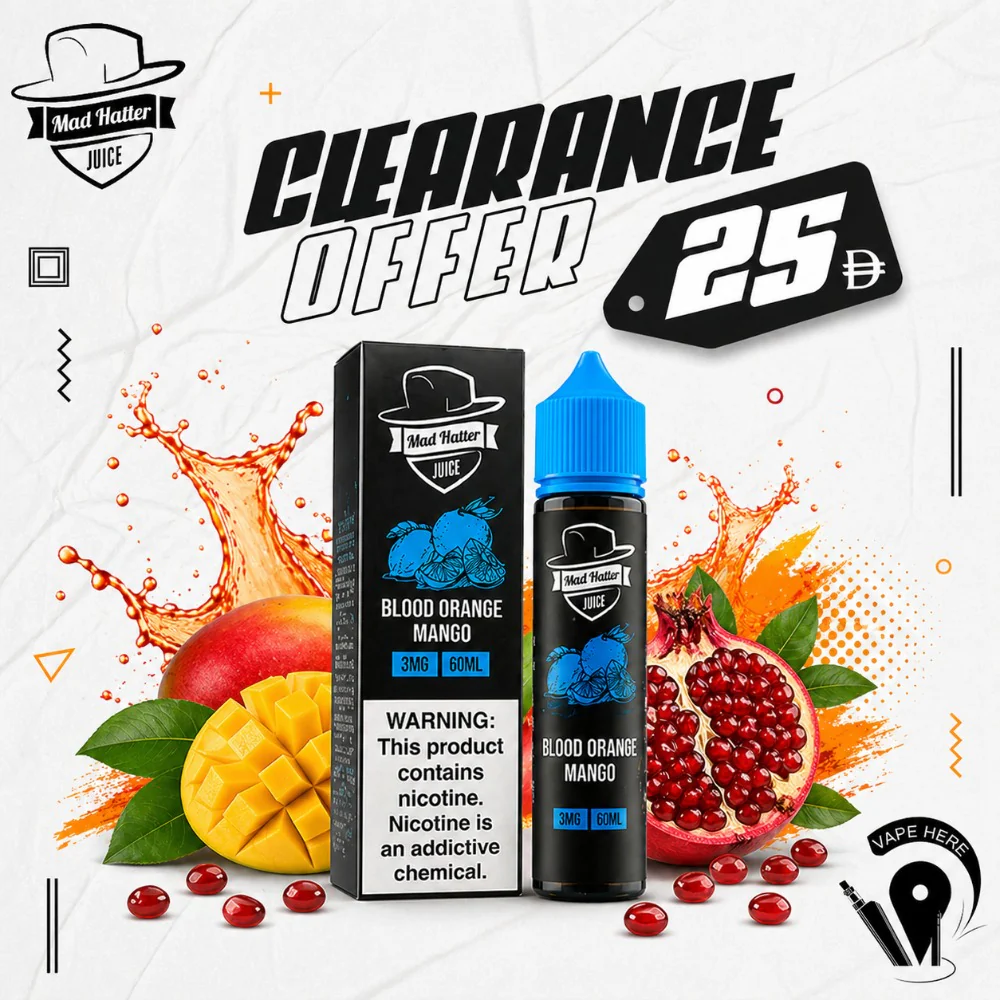 BLOOD ORANGE MANGO - E-LIQUIDS 60ML / MAD HATTER