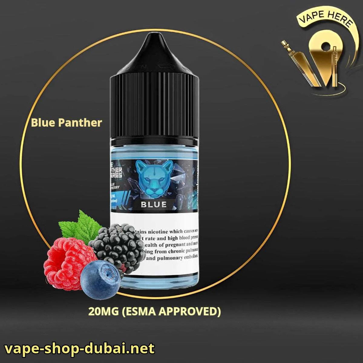 Blue Panther 30ml - Dr Vapes (Panther Series) Date Blue Stuff - Image 2