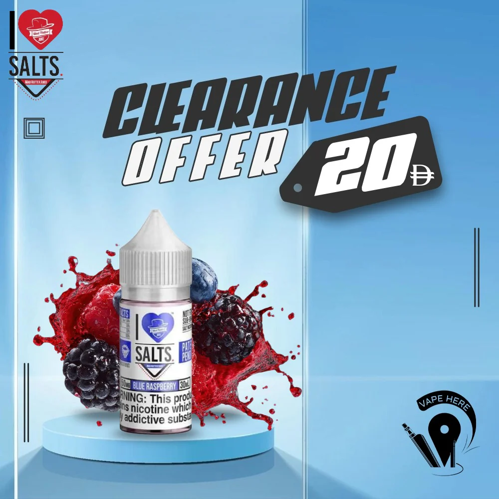 Blue Raspberry -  I Love Salts /Mad Hatter Juice